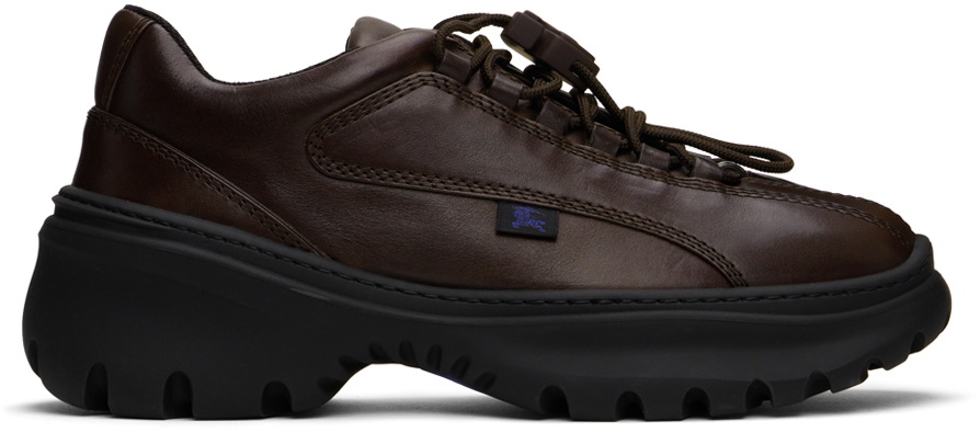 Burberry Brown Leather Scoot Derbys
