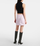 Courrèges Ribbed cotton and wool tank top