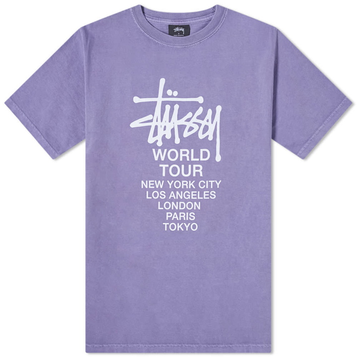 Photo: Stussy Pigment Dyed Tour Tee Purple