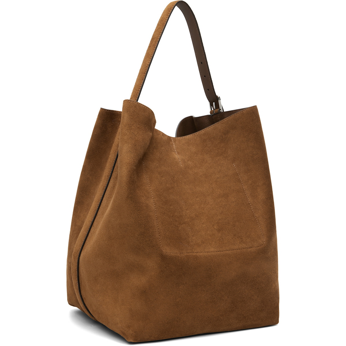 TOTEME Tan Belted Suede Tote
