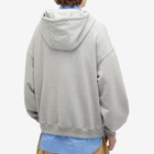 Anglan Men's Valley Tuck Balloon Hoodie in Melange Grey