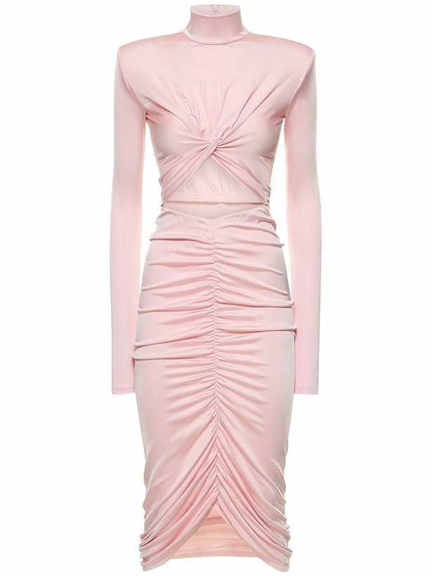 Photo: THE ANDAMANE Kim Stretch Jersey Cutout Midi Dress