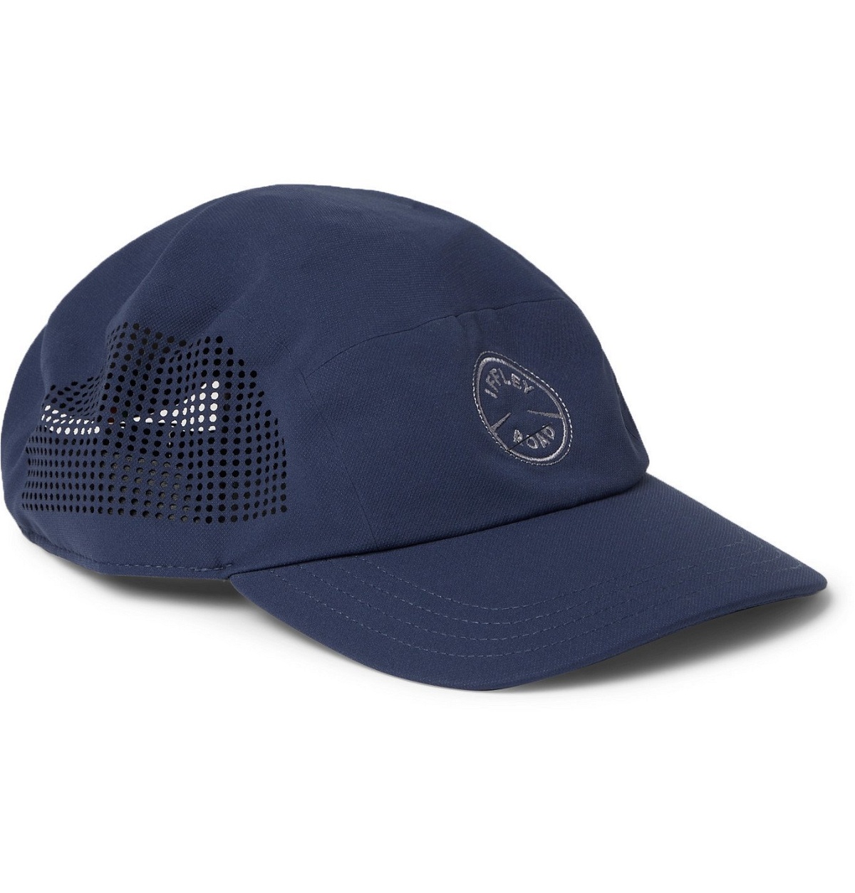 Photo: Iffley Road - Putney Logo-Embroidered Perforated Shell Running Cap - Blue