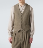 Giorgio Armani Cotton and wool-blend vest