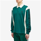 Adidas Men's Rugby Shirt in Collegiate Green