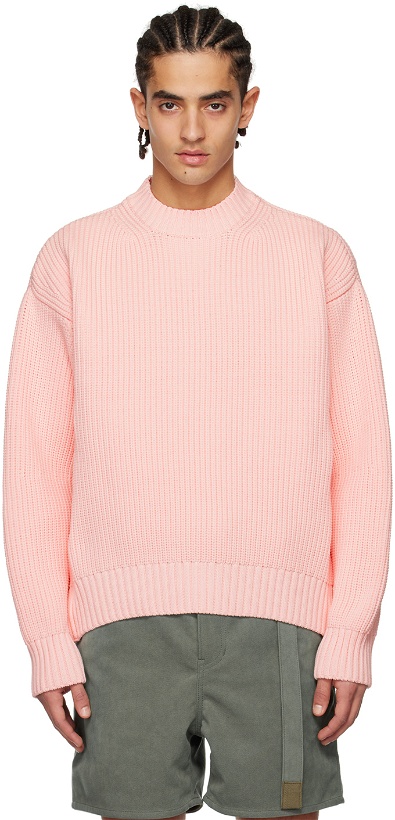 Photo: sacai Pink Vented Sweater