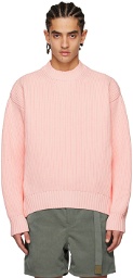 sacai Pink Vented Sweater