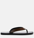 JUDE Vermelho leather thong sandals
