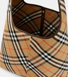 Burberry Burberry Check Small canvas tote bag