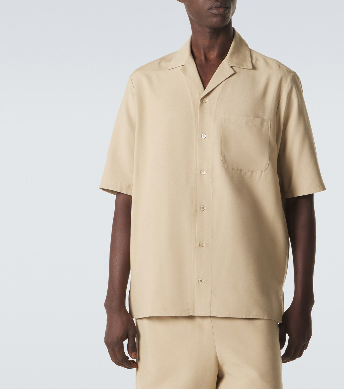 Le Kasha Silk bowling shirt