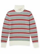 Loro Piana - Fair Isle Cashmere Rollneck Sweater - Neutrals