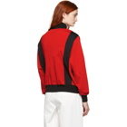 Givenchy Black and Red Two-Toned Zipped Jacket