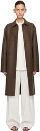 Studio Nicholson Brown Ria Wool Melton Coat
