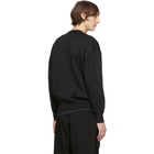 Issey Miyake Men Black Wrinkle Knit Cardigan