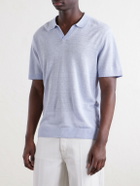 Onia - Johnny Linen Polo Shirt - Blue
