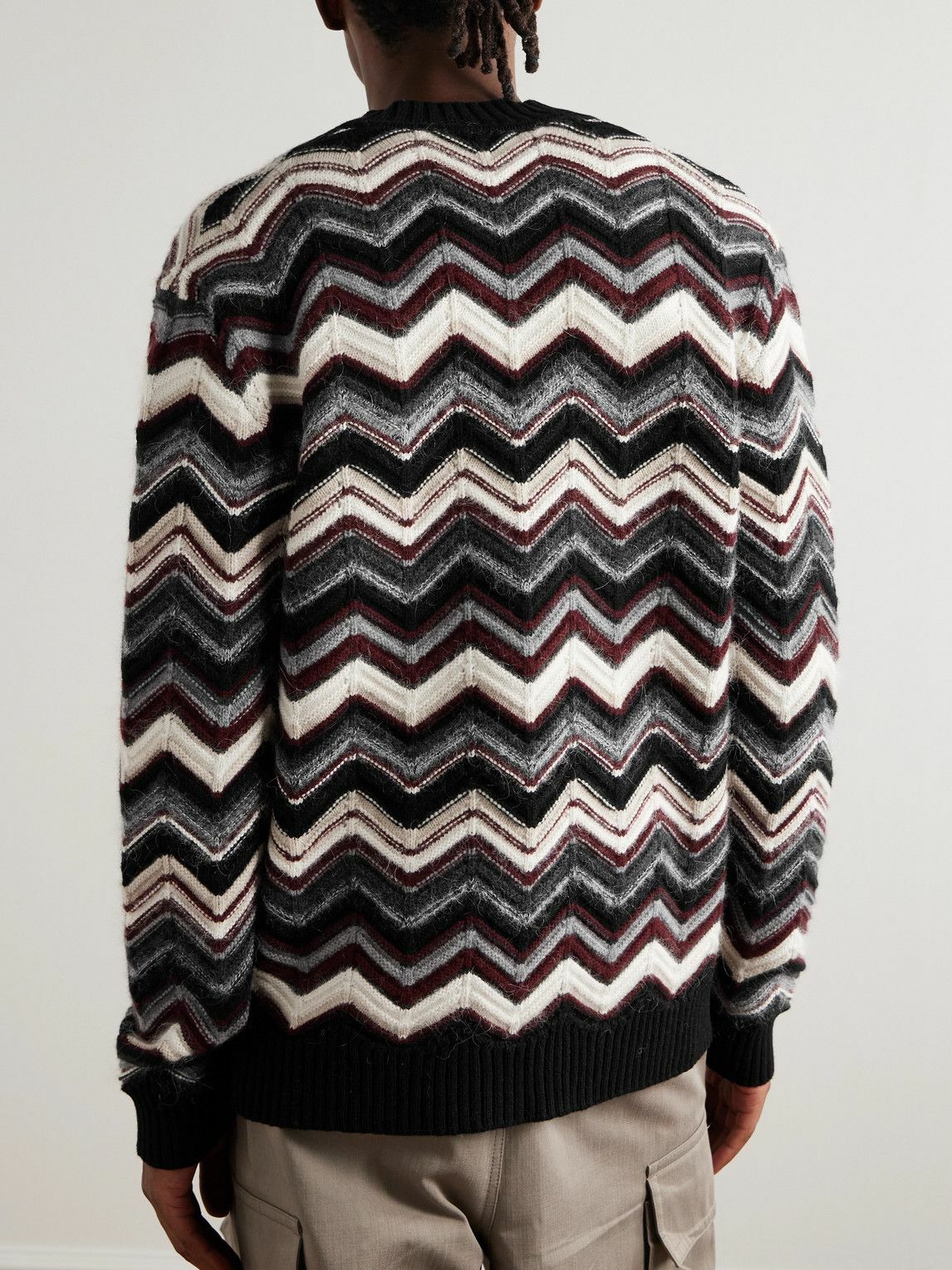 Missoni - Striped Wool-Blend Jacquard Cardigan - Gray