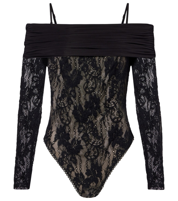 Photo: Zimmermann Rebellion off-shoulder lace bodysuit