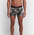 TOM FORD - Camouflage-Print Stretch-Cotton Boxer Briefs - Gray