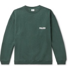 Vetements - Oversized Logo-Print Fleece-Back Cotton-Blend Jersey Sweatshirt - Green