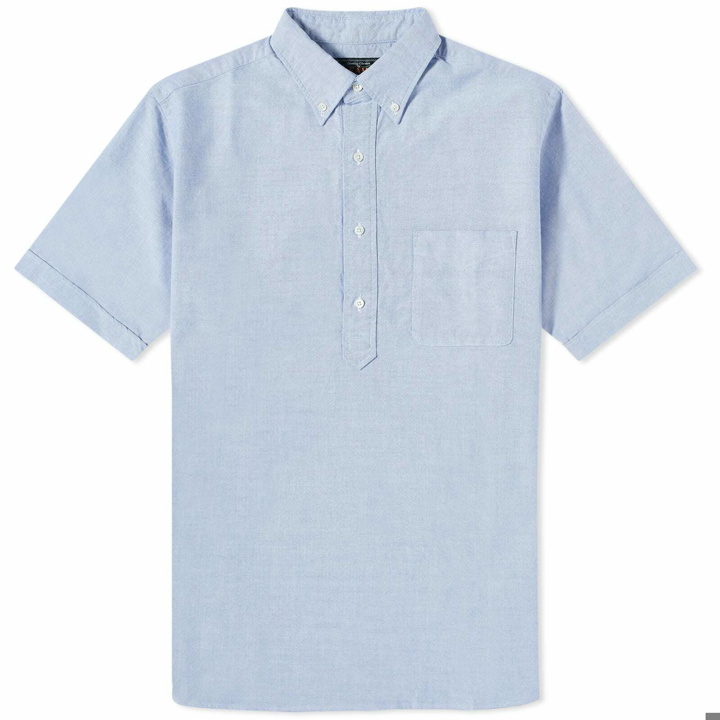 Photo: Beams Plus Men's BD Popover Short Sleeve Oxford Shirt in Sax