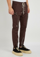 Rick Owens Bauhaus Stretch-cotton Cargo Trousers Brown