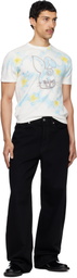 Kenzo Off-White Kenzo Paris 'KENZO Cartoon' Slim T-shirt