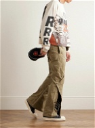 RRR123 - Prayer Straight-Leg Panelled Waxed Cotton-Canvas Trousers - Brown