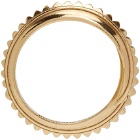 Emanuele Bicocchi Gold Pyramid Spiral Ring