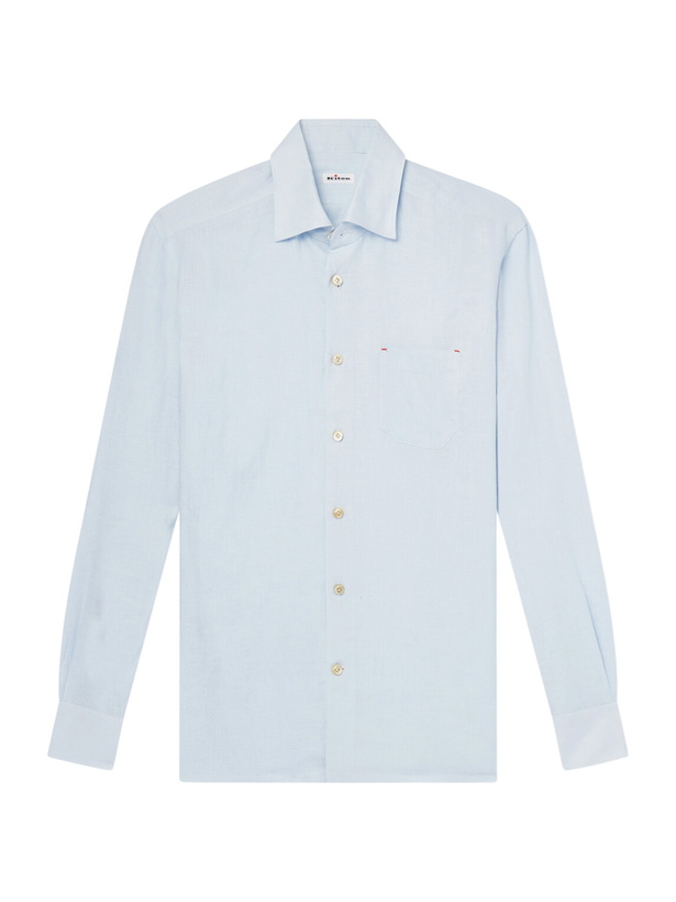 Photo: Kiton - Linen Shirt - Blue