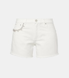 Area Crystal-embellished denim shorts