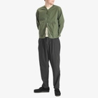 Universal Works Men's Slub Sateen Zip Liner Jacket in Olive