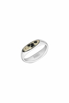 Diesel Stainless Steel Signet Ring - Rings - Unisex - Silver