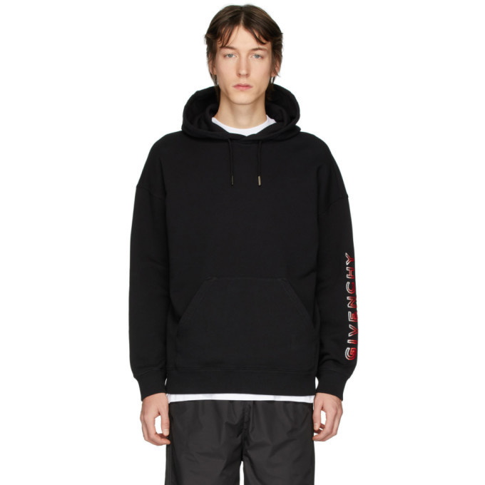 Photo: Givenchy Black Tufted Logo Hoodie