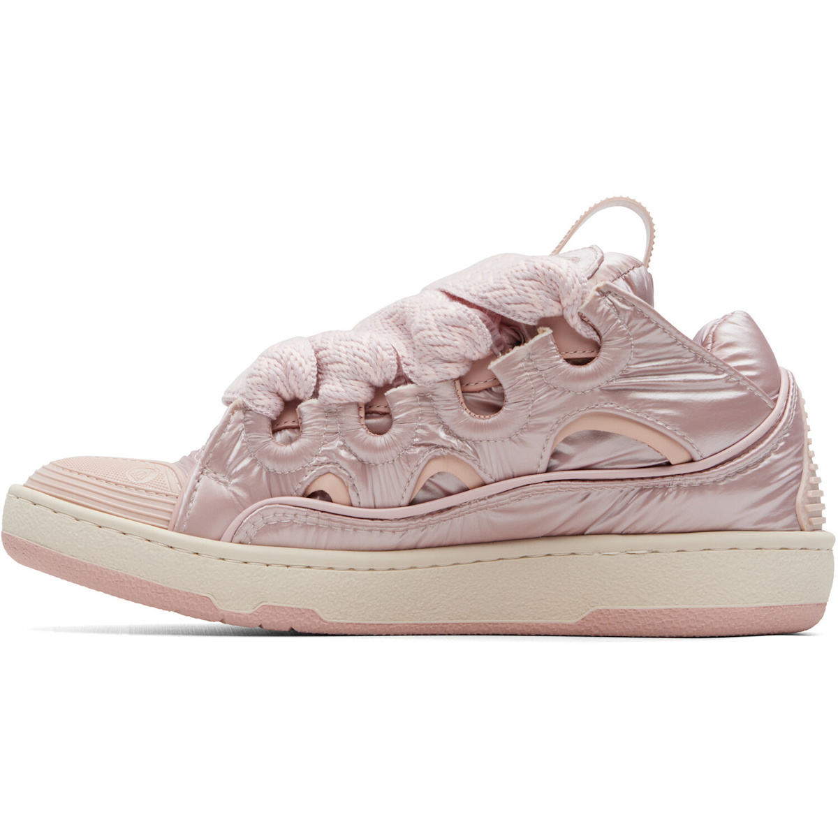Lanvin Pink Nylon Curb Sneakers
