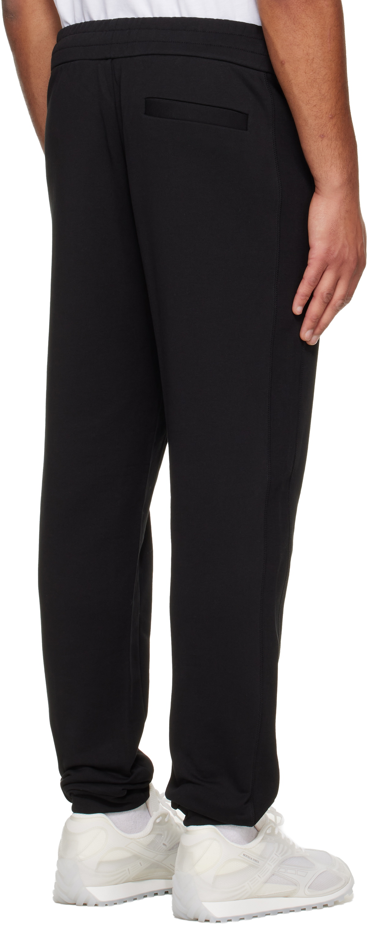 Moncler Black Cotton Sweatpants