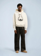 Palm Angels Spray Bear Loose Hooded Sweatshirt