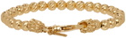 Emanuele Bicocchi SSENSE Exclusive Gold Striped Ball Bracelet