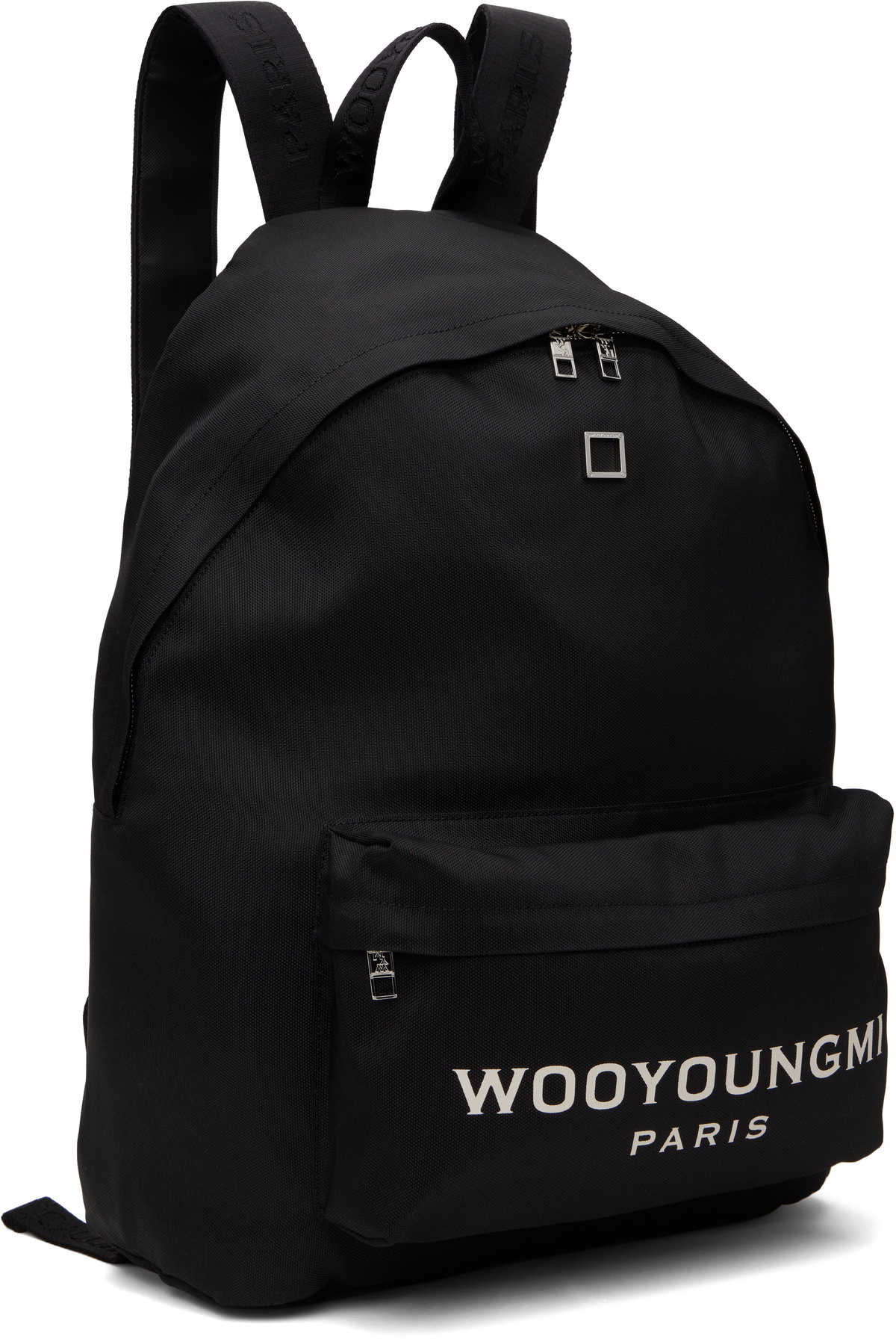 WOOYOUNGMI Black Logo Backpack