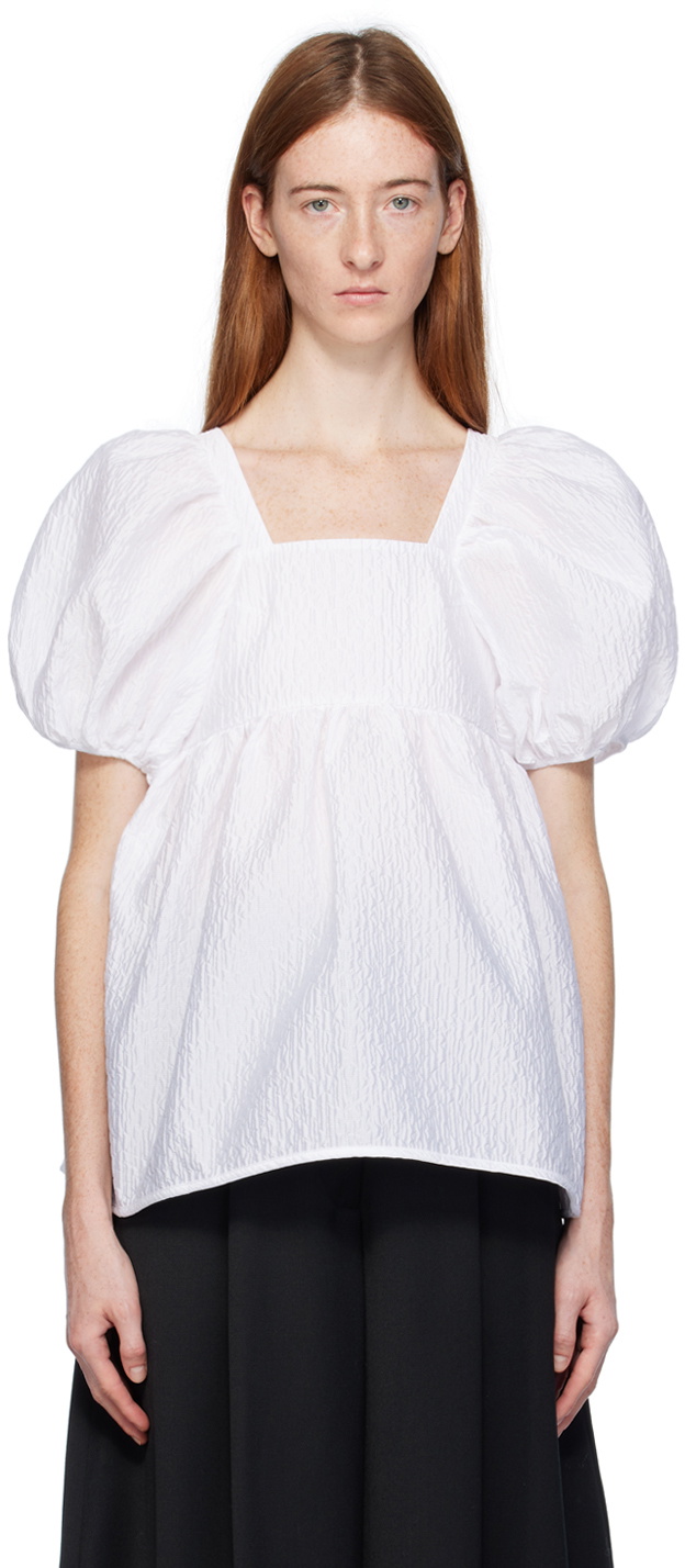 Cecilie Bahnsen White Alma Blouse Cecilie Bahnsen