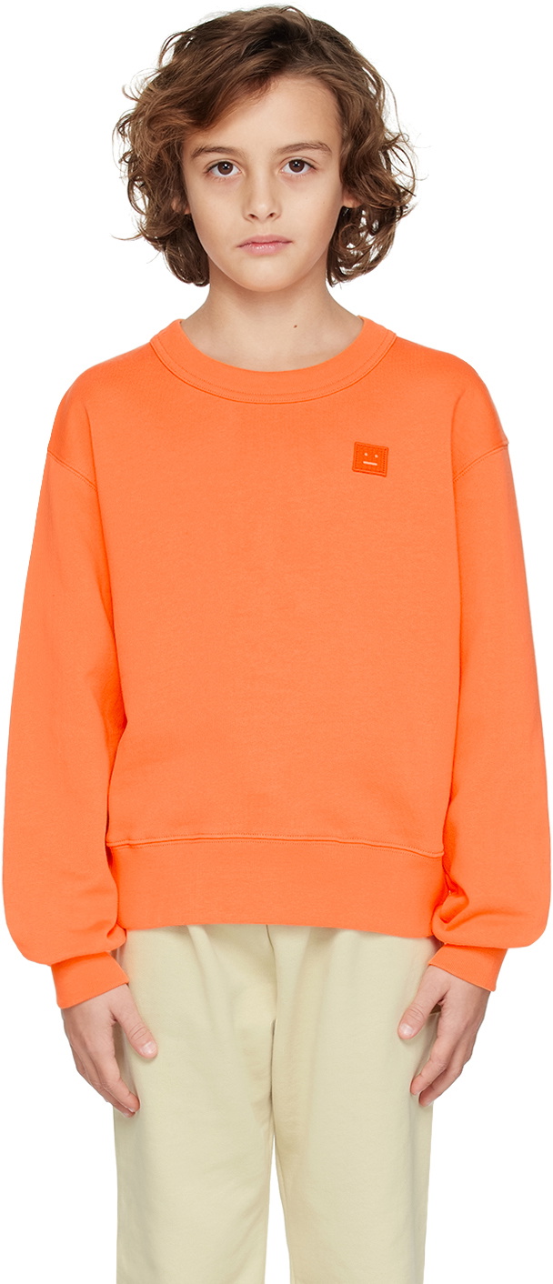Acne Studios Kids Orange Patch Sweatshirt Acne Studios