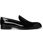BRIONI - Patent-Leather Loafers - Black