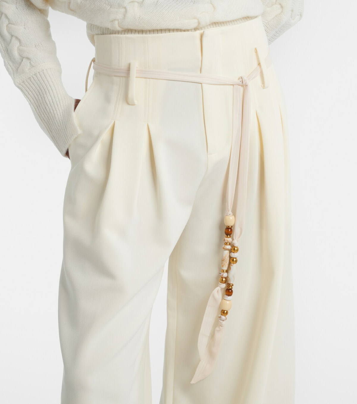 Xu Zhi Pleated high-rise wide-leg pants