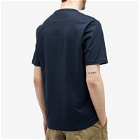 C.P. Company Men's 30/2 Mercerized Jersey Twisted Pocket T-Shirt in Total Eclipse
