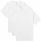 WTAPS Men's Skivvies T-Shirt - 3 Pack in White