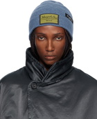 MM6 Maison Margiela Blue Access Labels Story Beanie