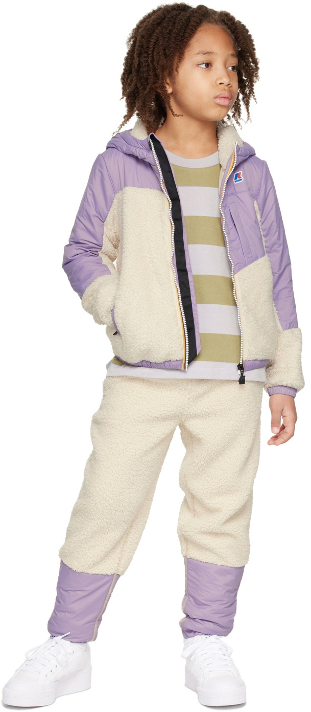 K-Way Kids Purple & Off-White 3.0 Neige Orsetto Jacket