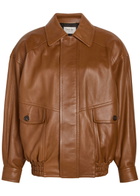 Saint Laurent Leather Jacket Brown