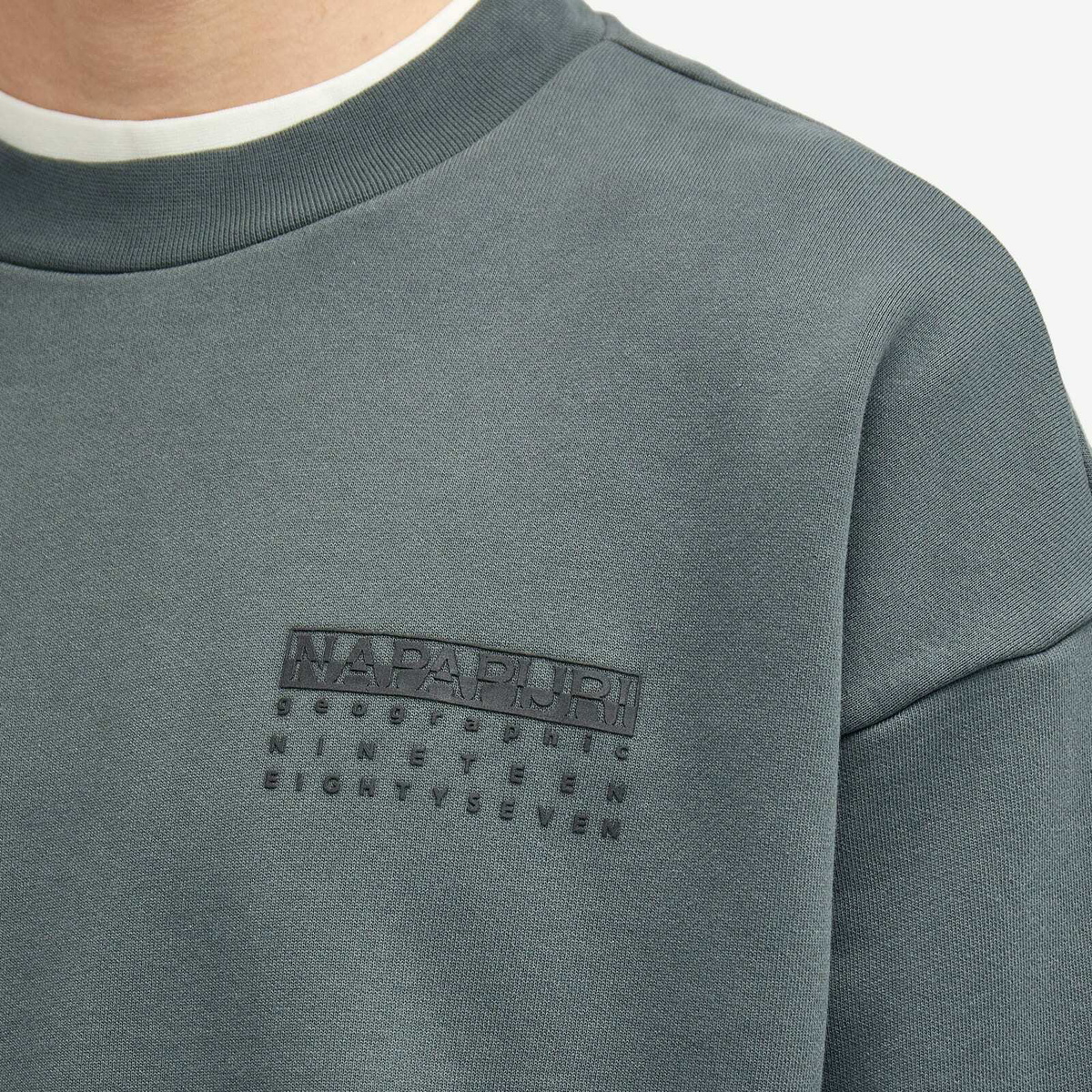 Napapijri Men's Premium 1987 Crew Sweatshirt in Green