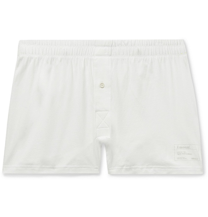 Photo: Entireworld - Slim-Fit Organic Cotton-Jersey Boxer Shorts - White