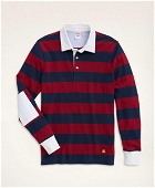 Brooks Brothers Men's Big & Tall Cotton Classic Rugby | Navy/Red